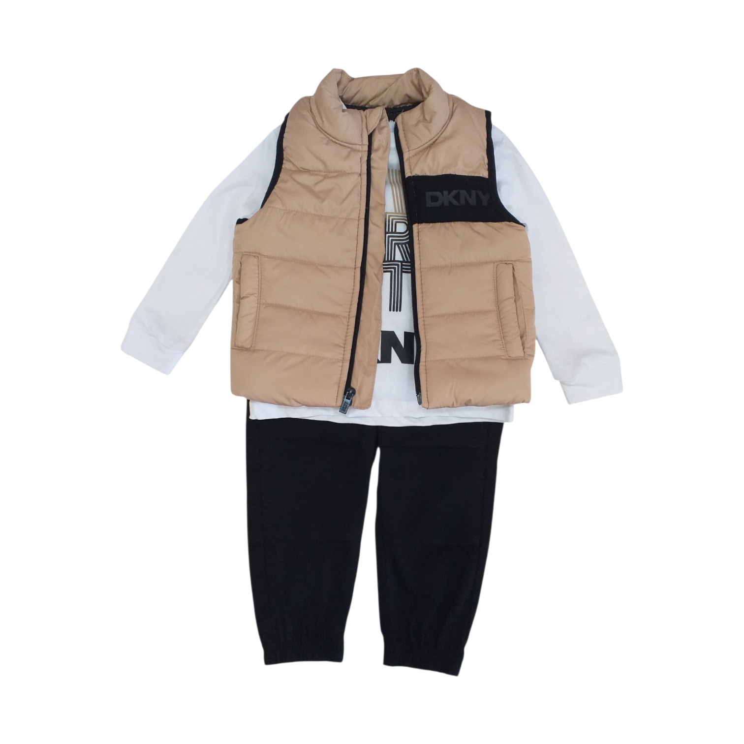 Conjunto Chaleco Camuflashado Beige