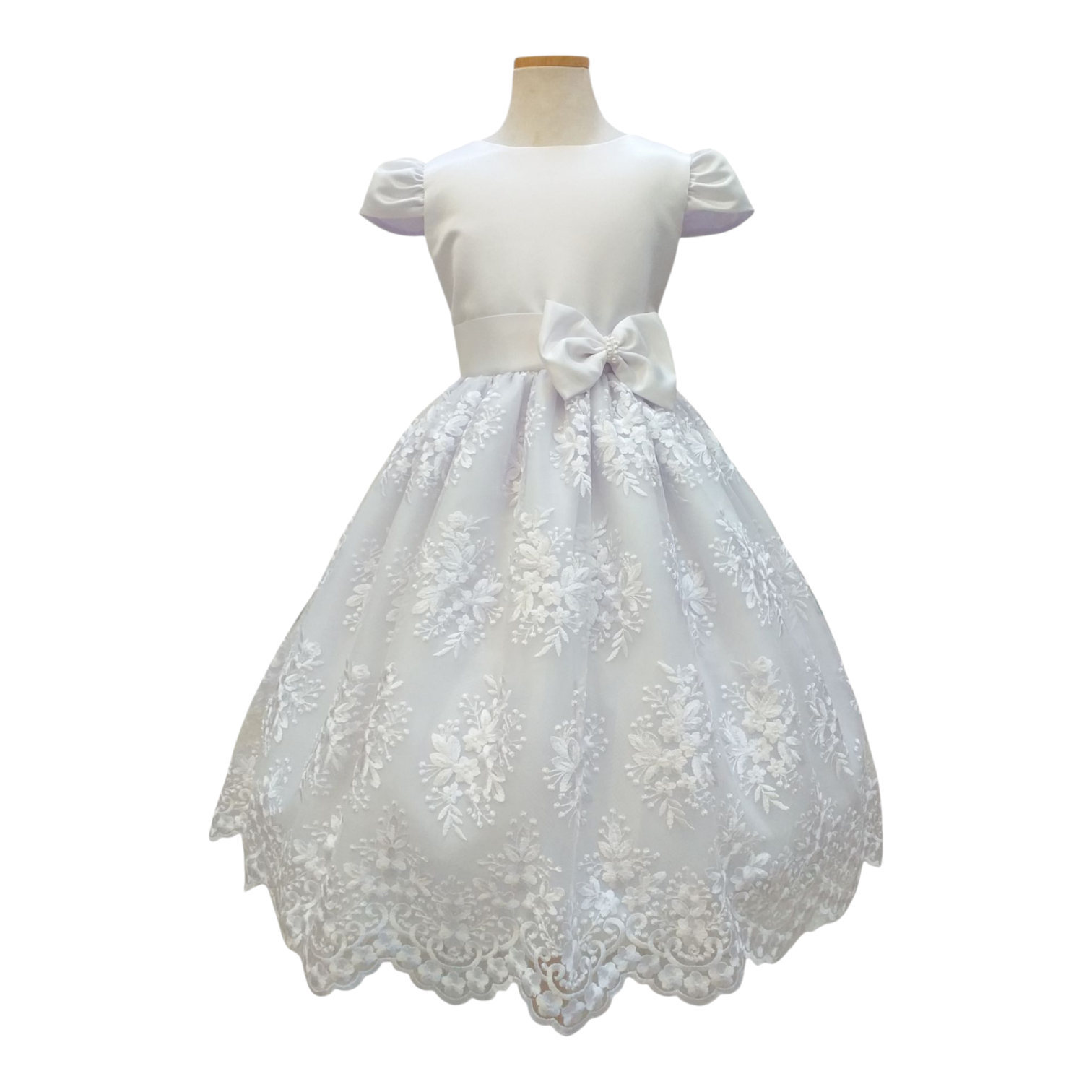 Vestido Blanco Bordado
