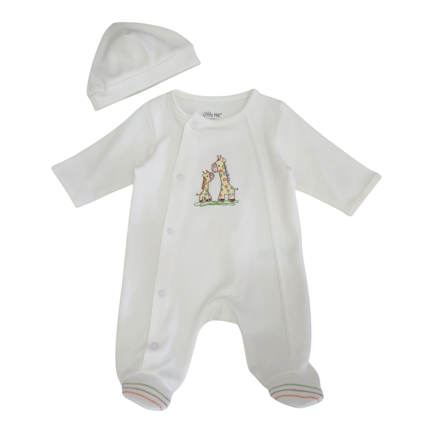 Pijama Jirafita Beige Con Gorro