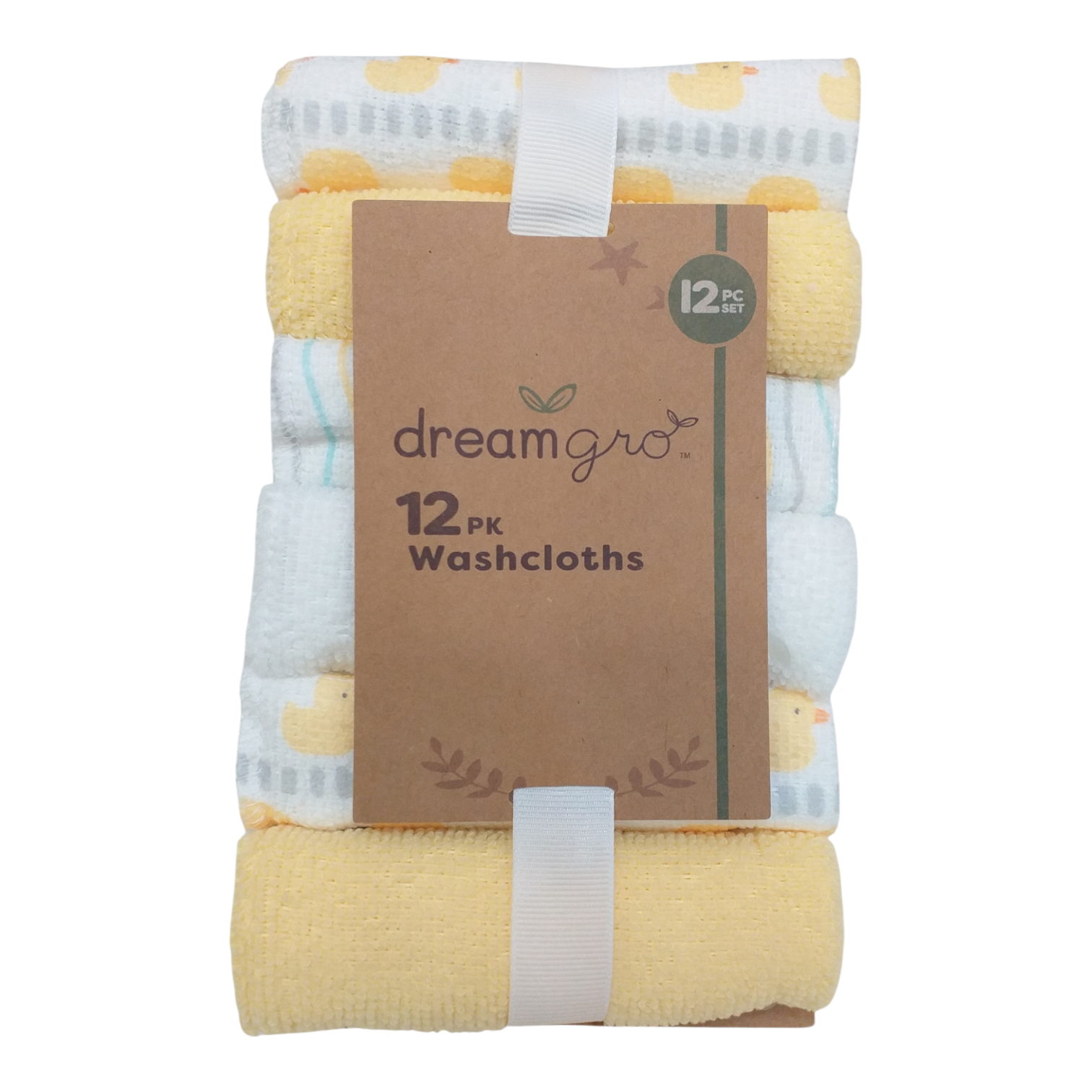 Set 12 Toallitas Amarillo Patito