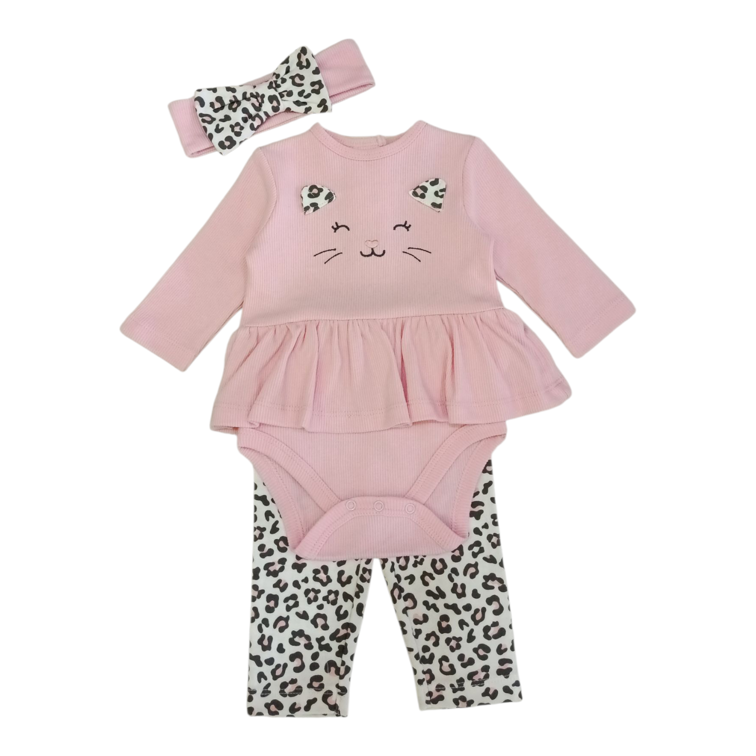 Conjunto Gatita Manchas Rosa