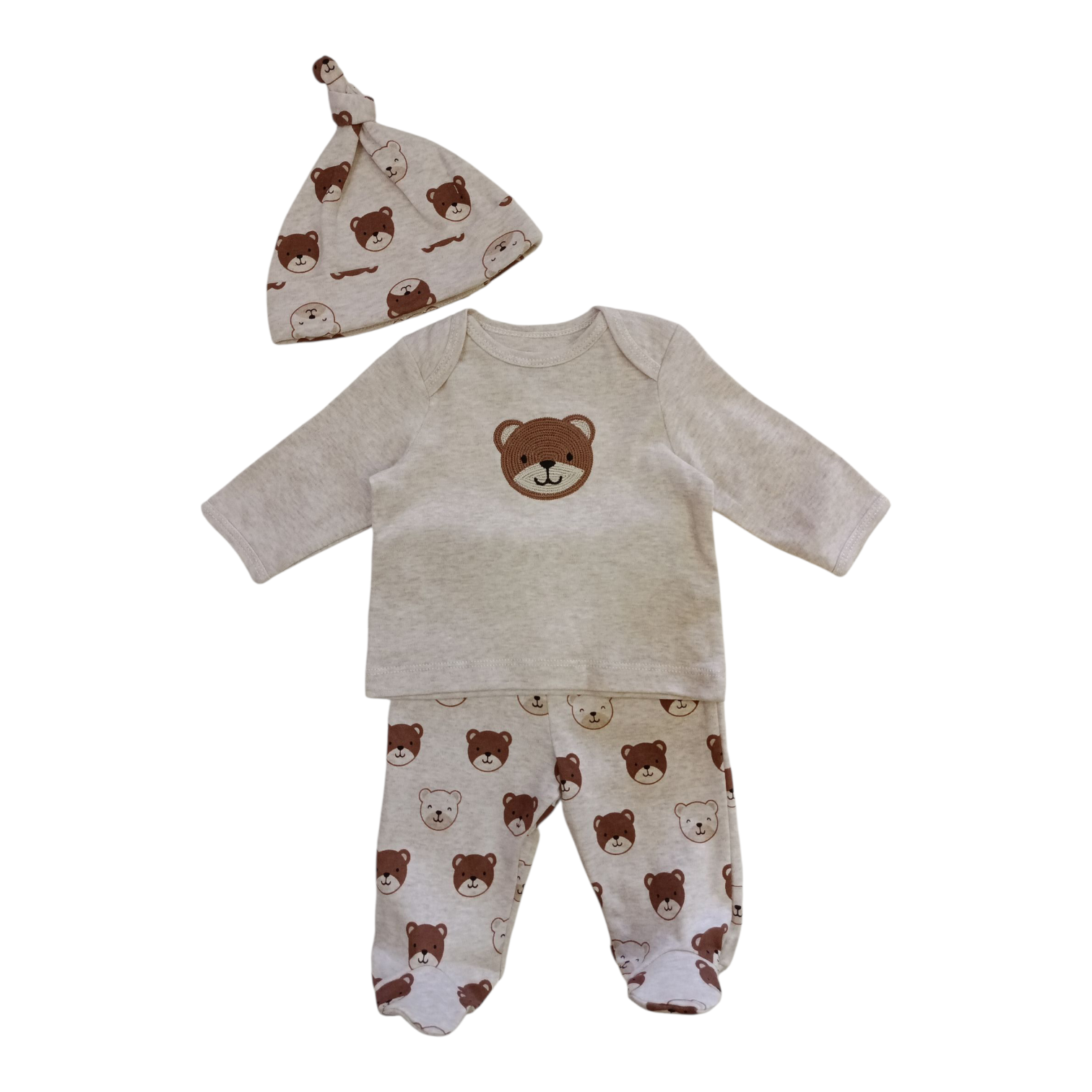Conjunto Baby Osito Beige