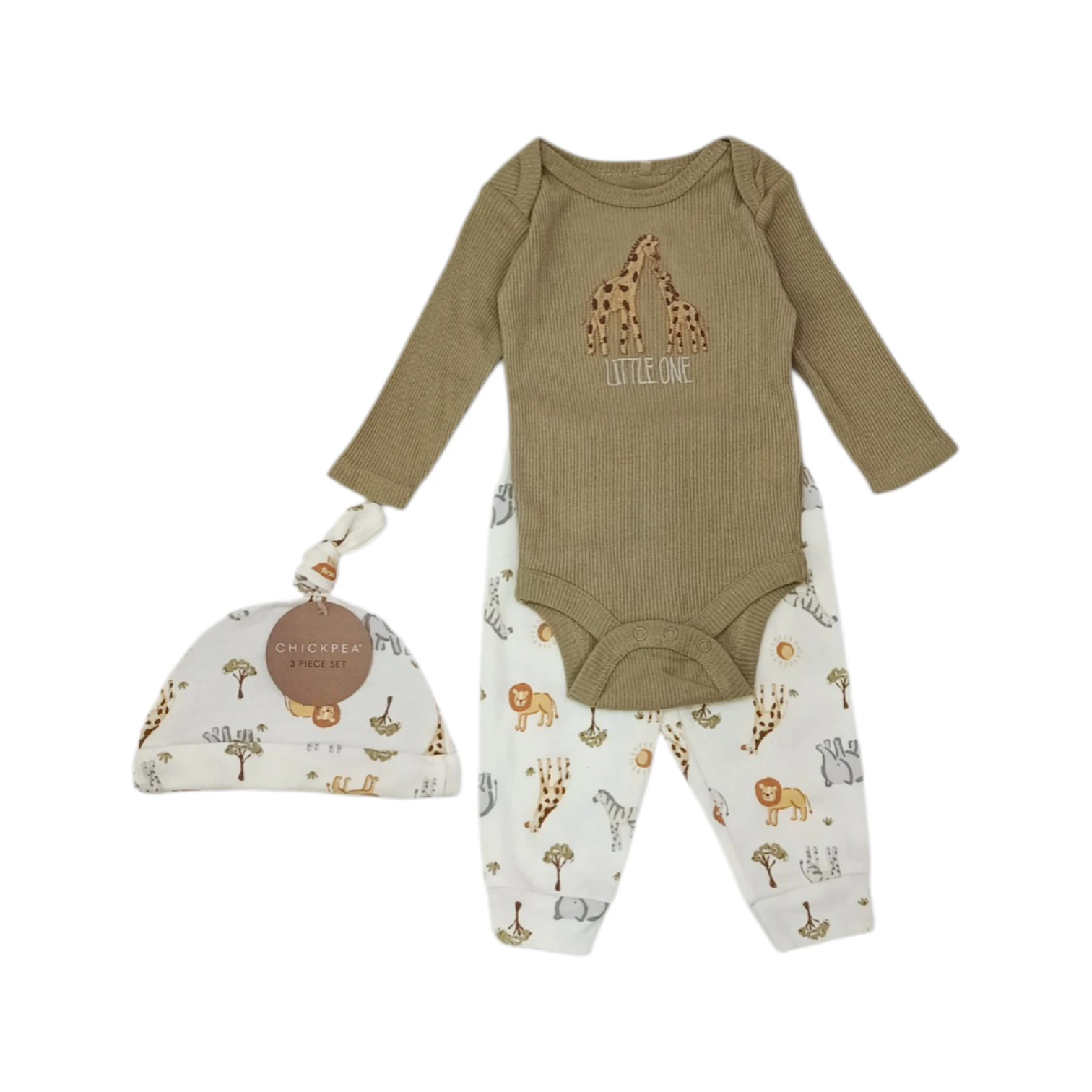 Conjunto Body Jirafas Verde