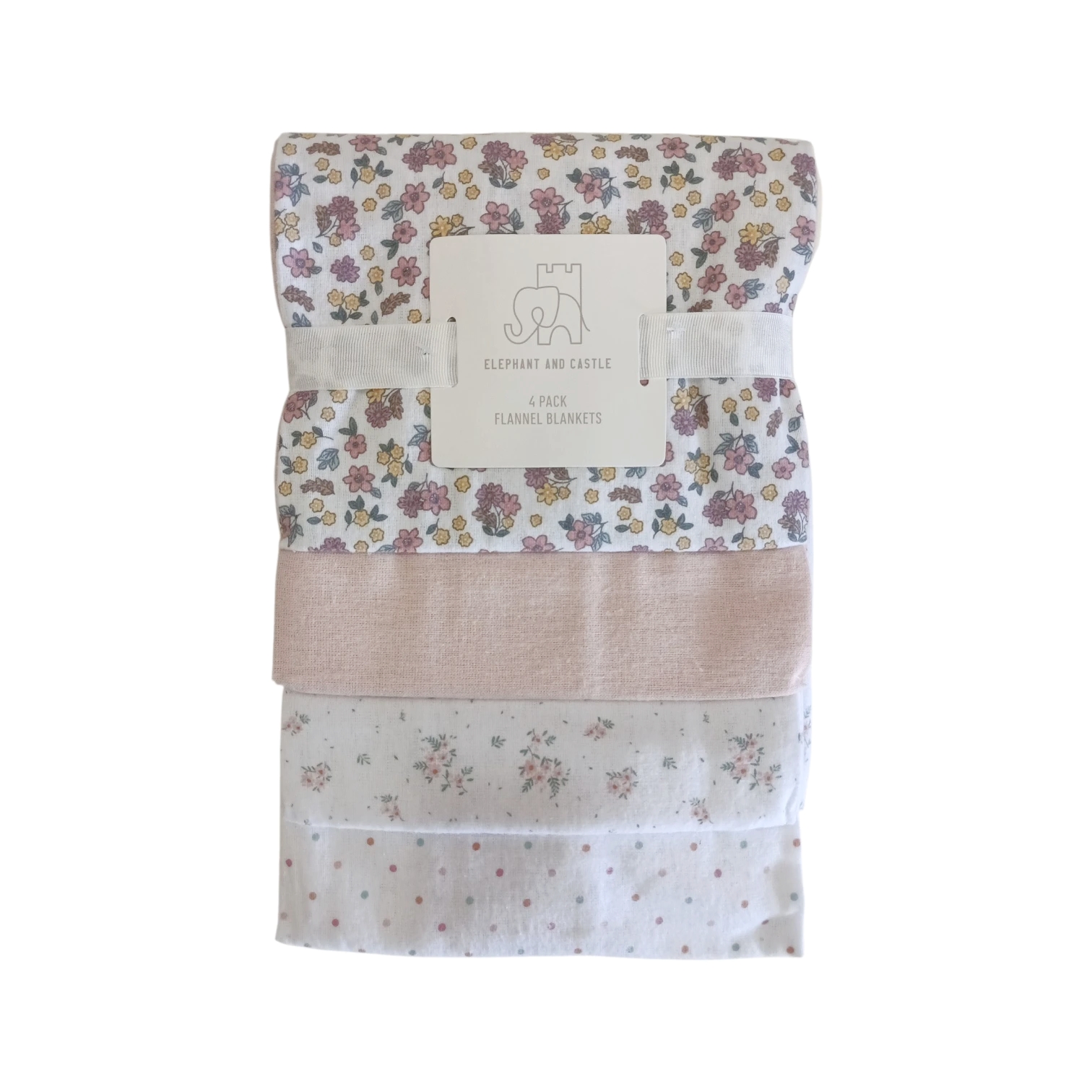 Set Franela Flores Coral