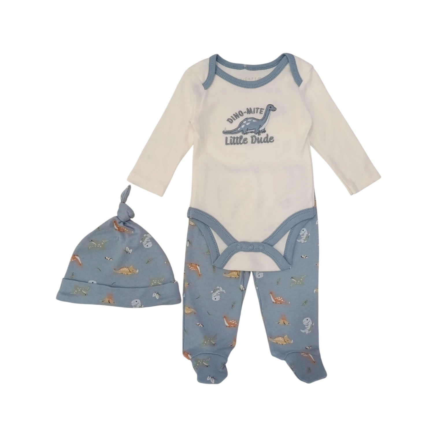 Conjunto Body Dinos Celeste