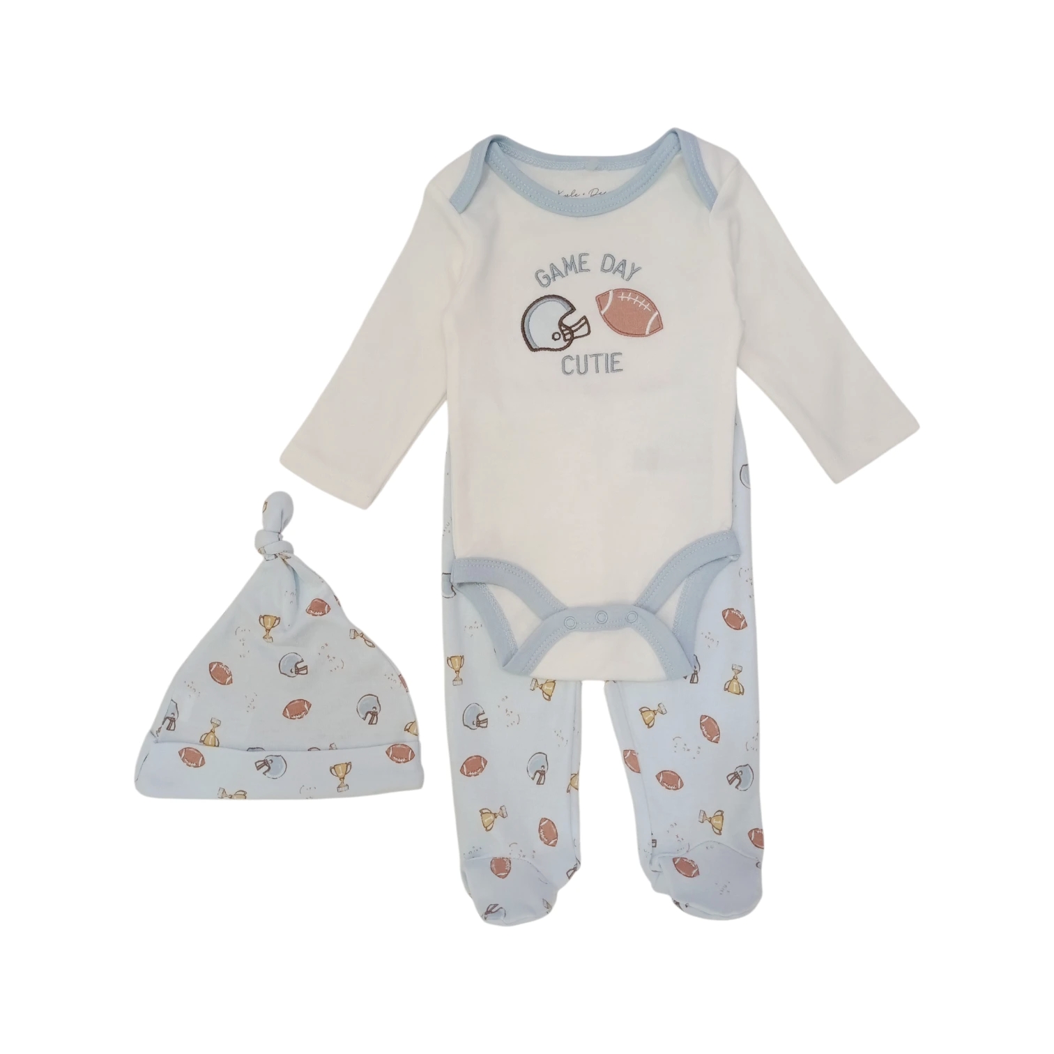Conjunto Body Soccer Celeste
