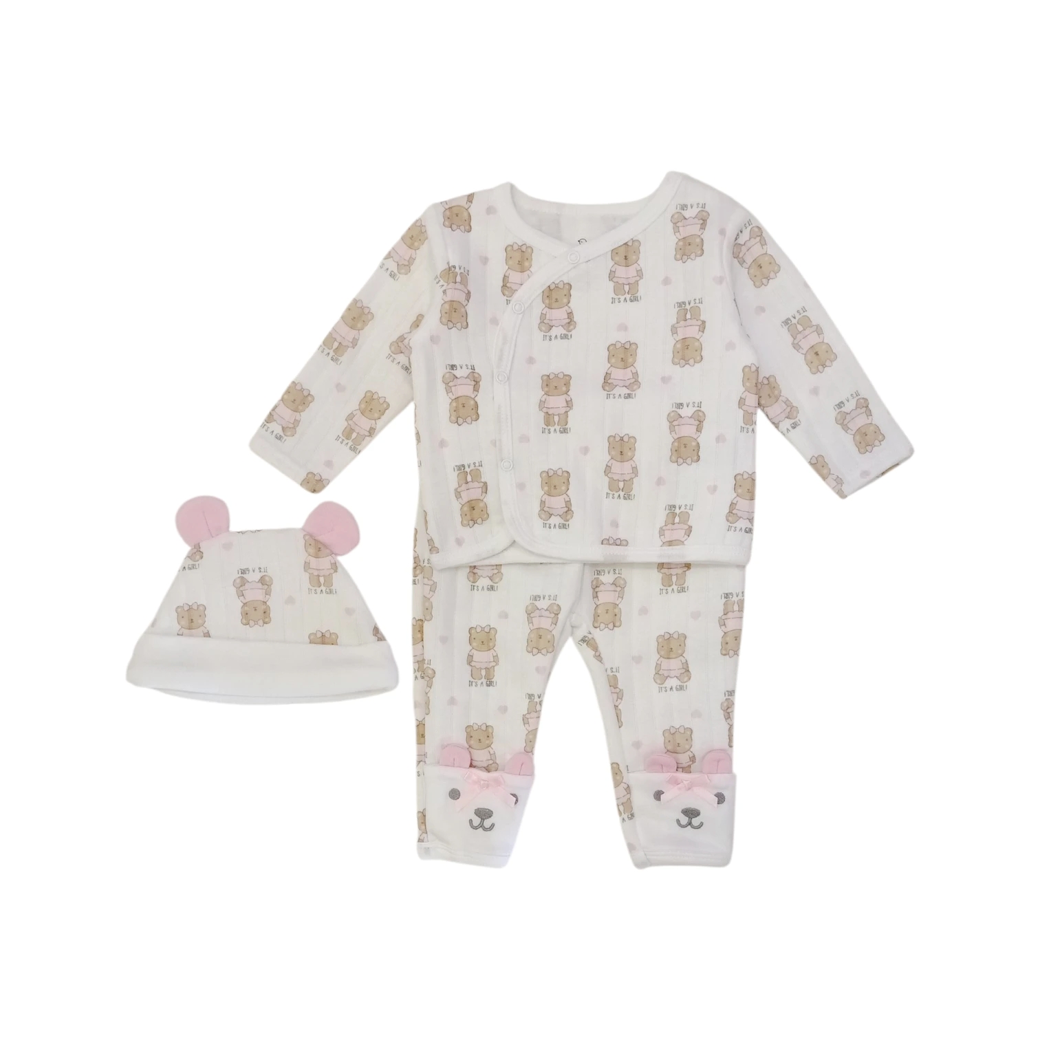 Conjunto Texturizado Ositas Blanco