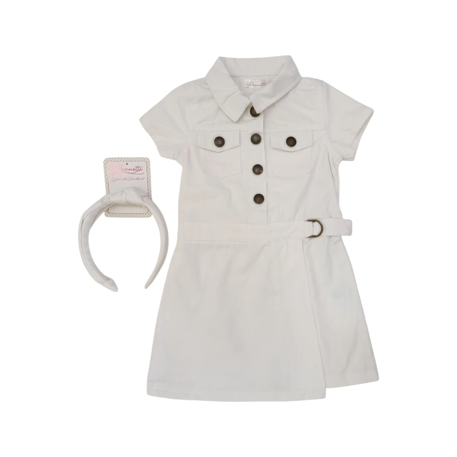 Vestido Blanco C/Diadema