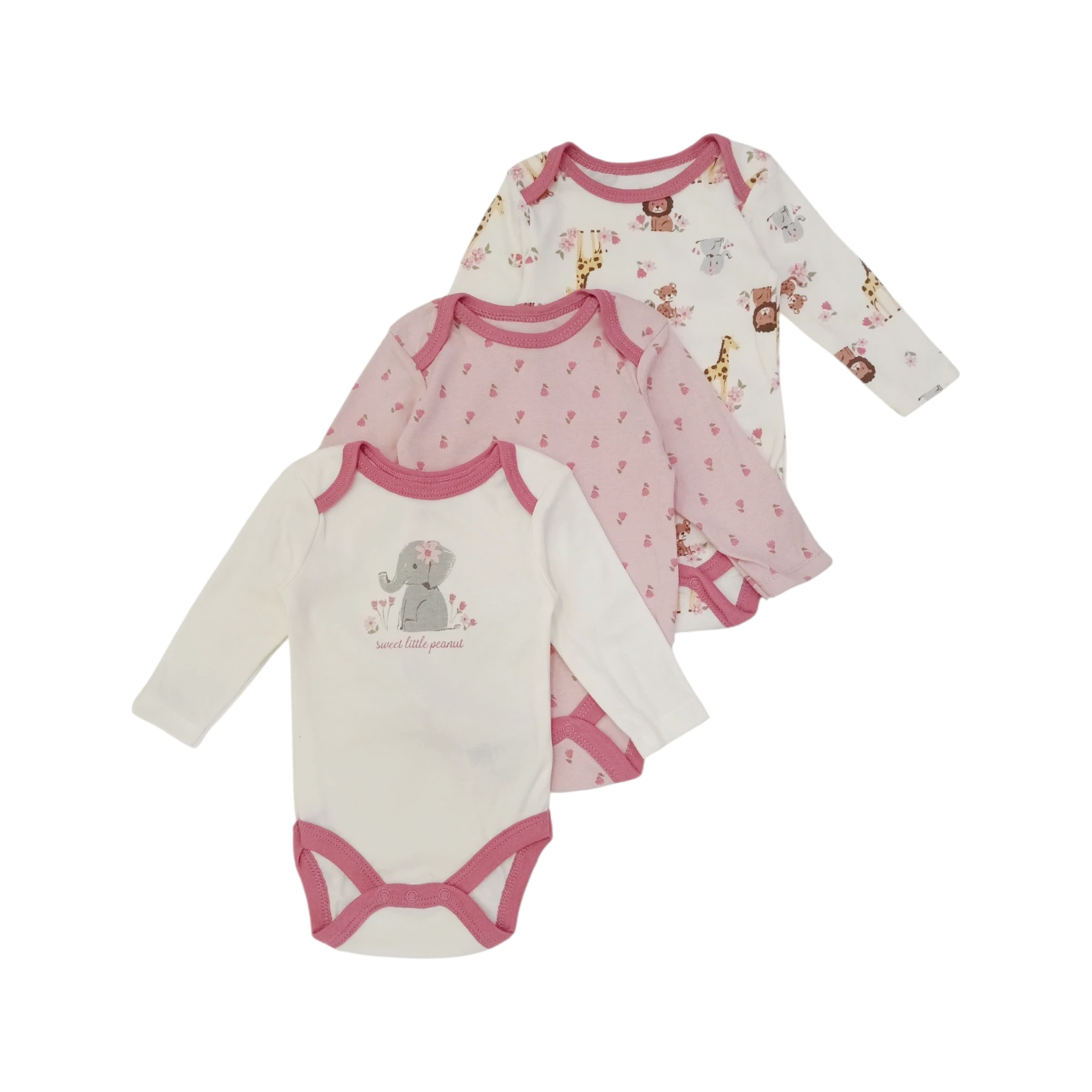 Set Bodys Elefante Rosa