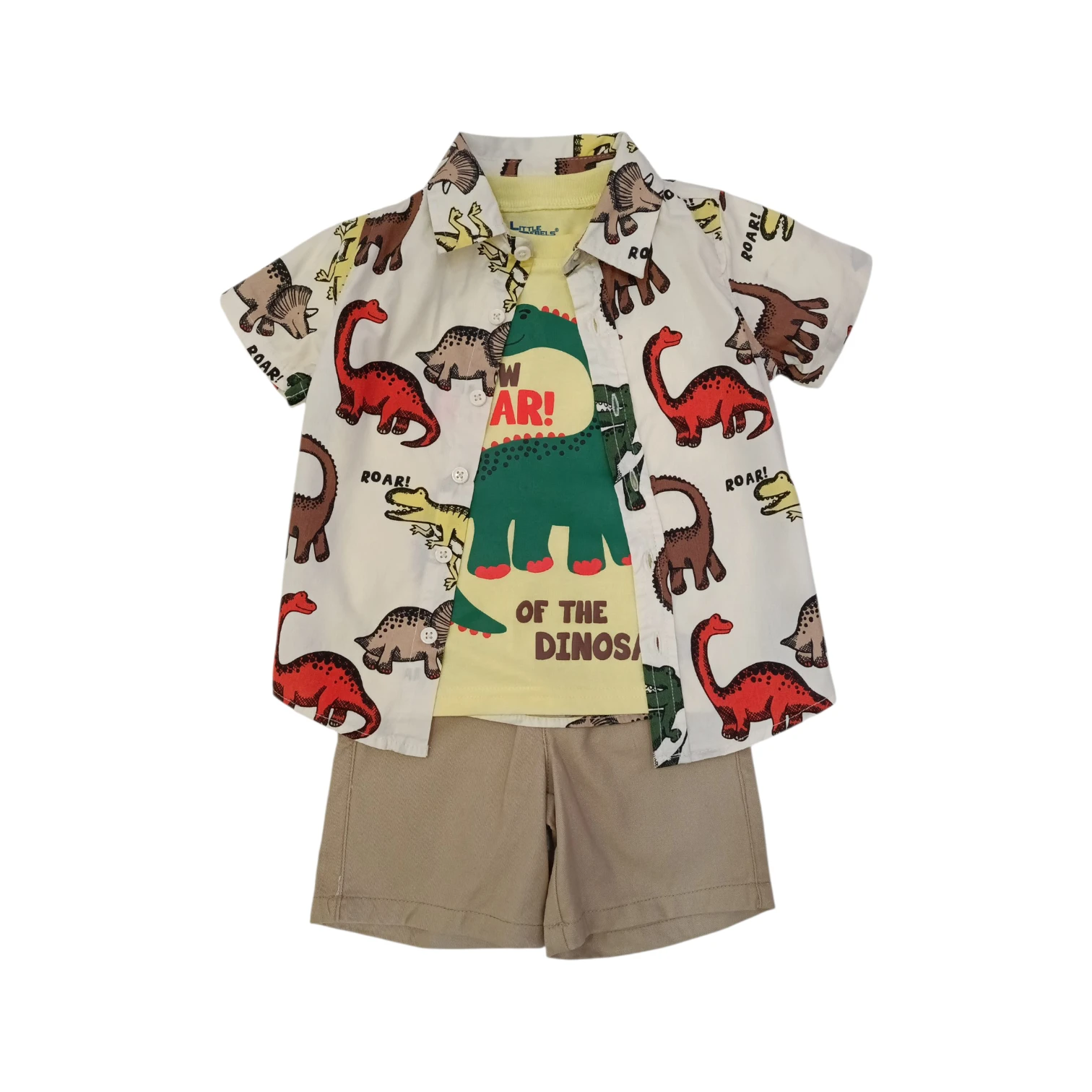 Conjunto Camisa Estampada Dinos