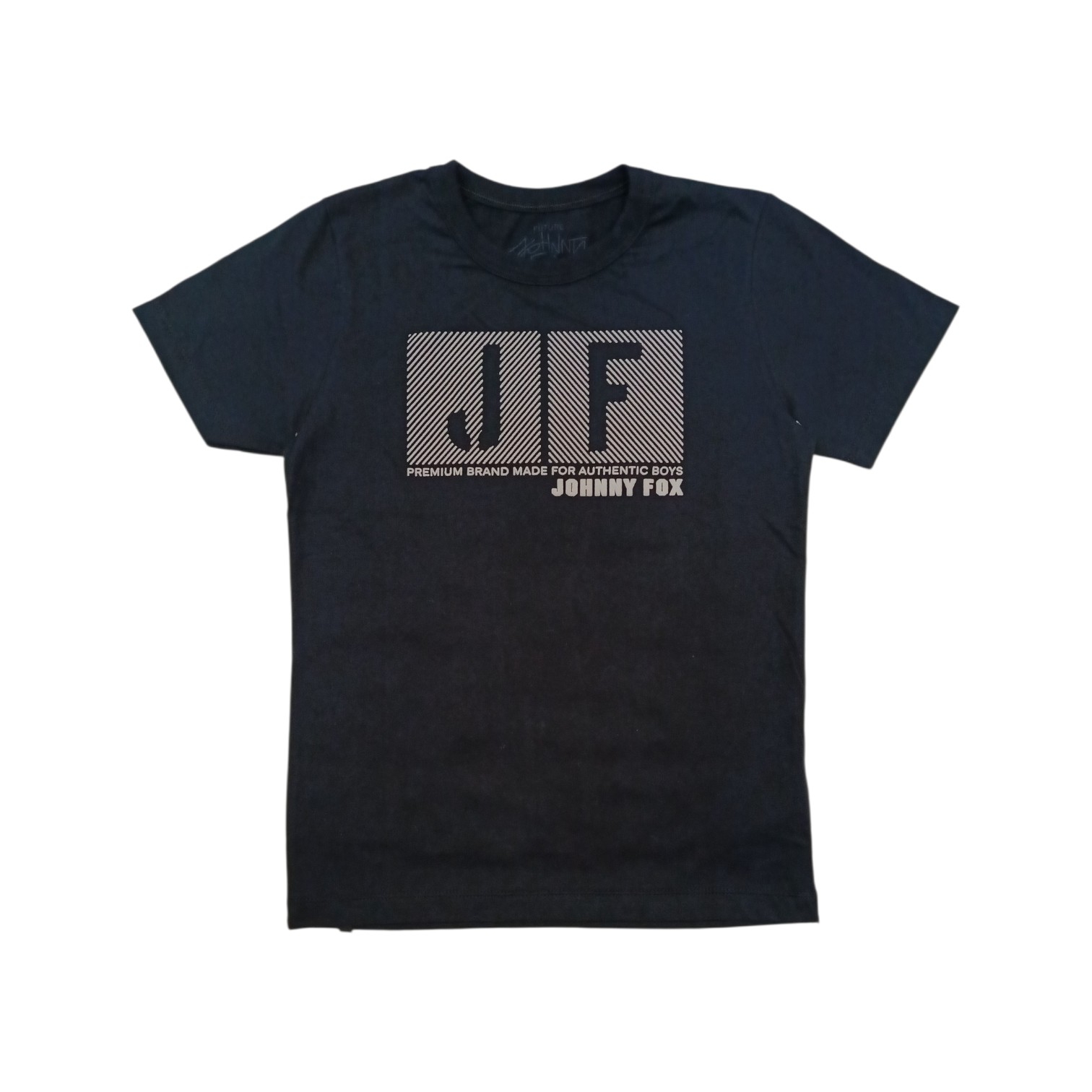Playera Negra Letras JF
