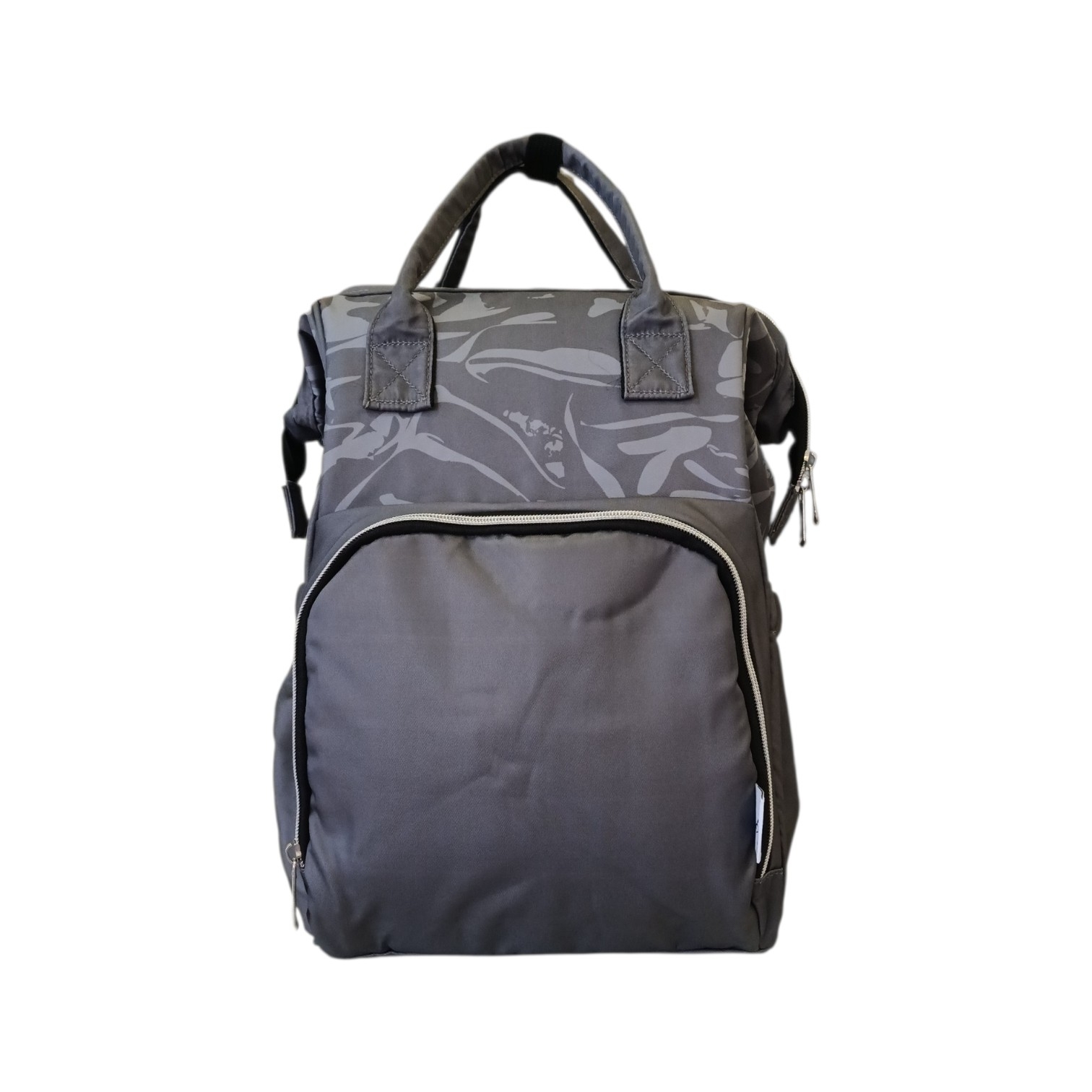 Pañalera Mochila Gris Oscuro