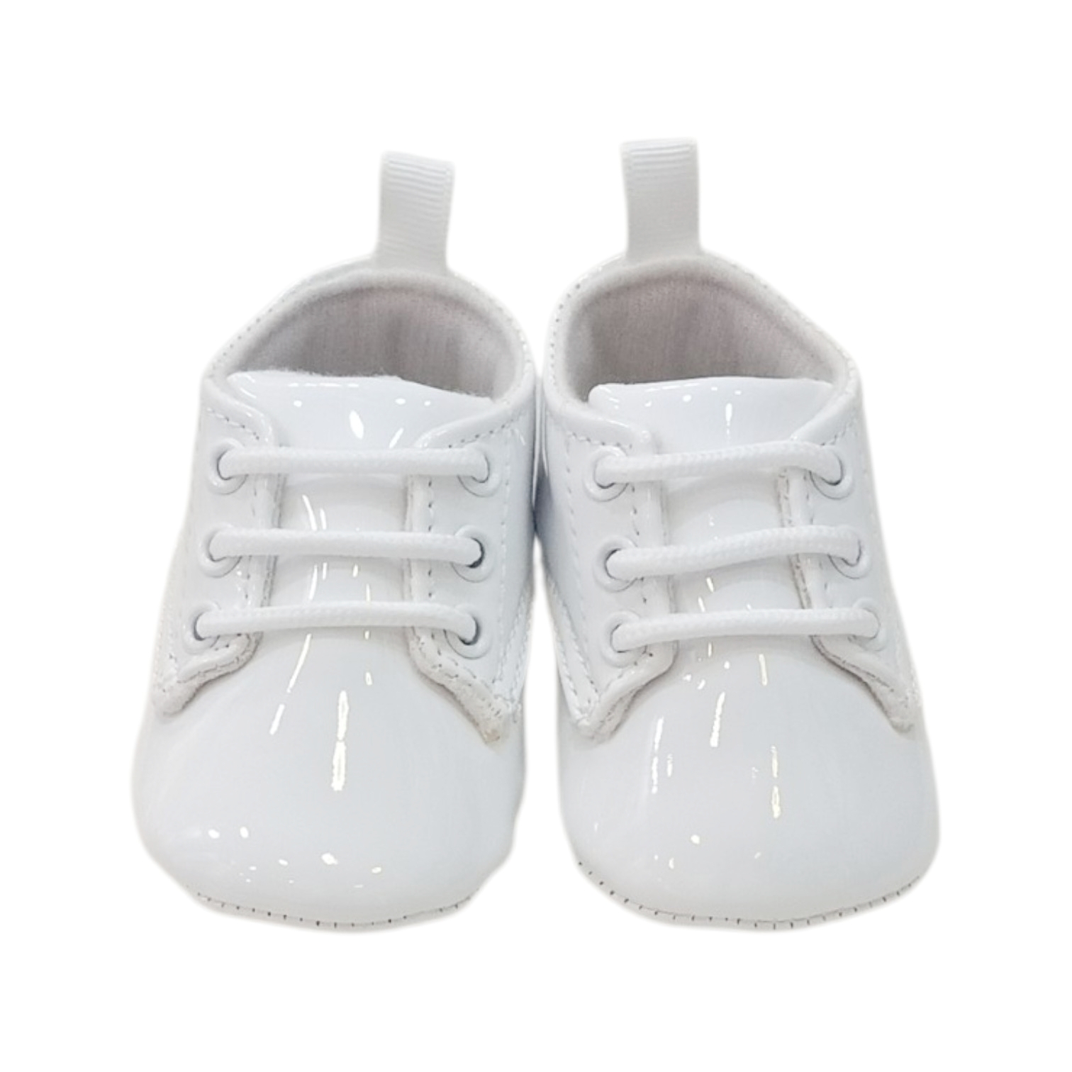 Zapatito Blanco Charol Cintas