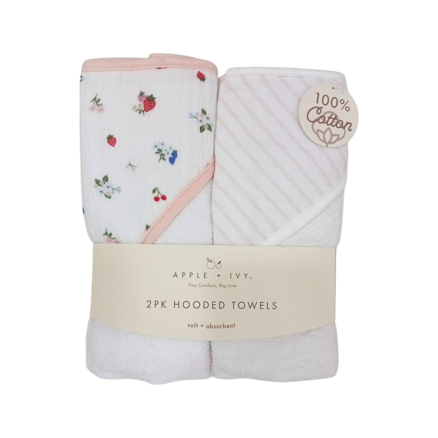 Set Toallas de Baño Fresas Coral