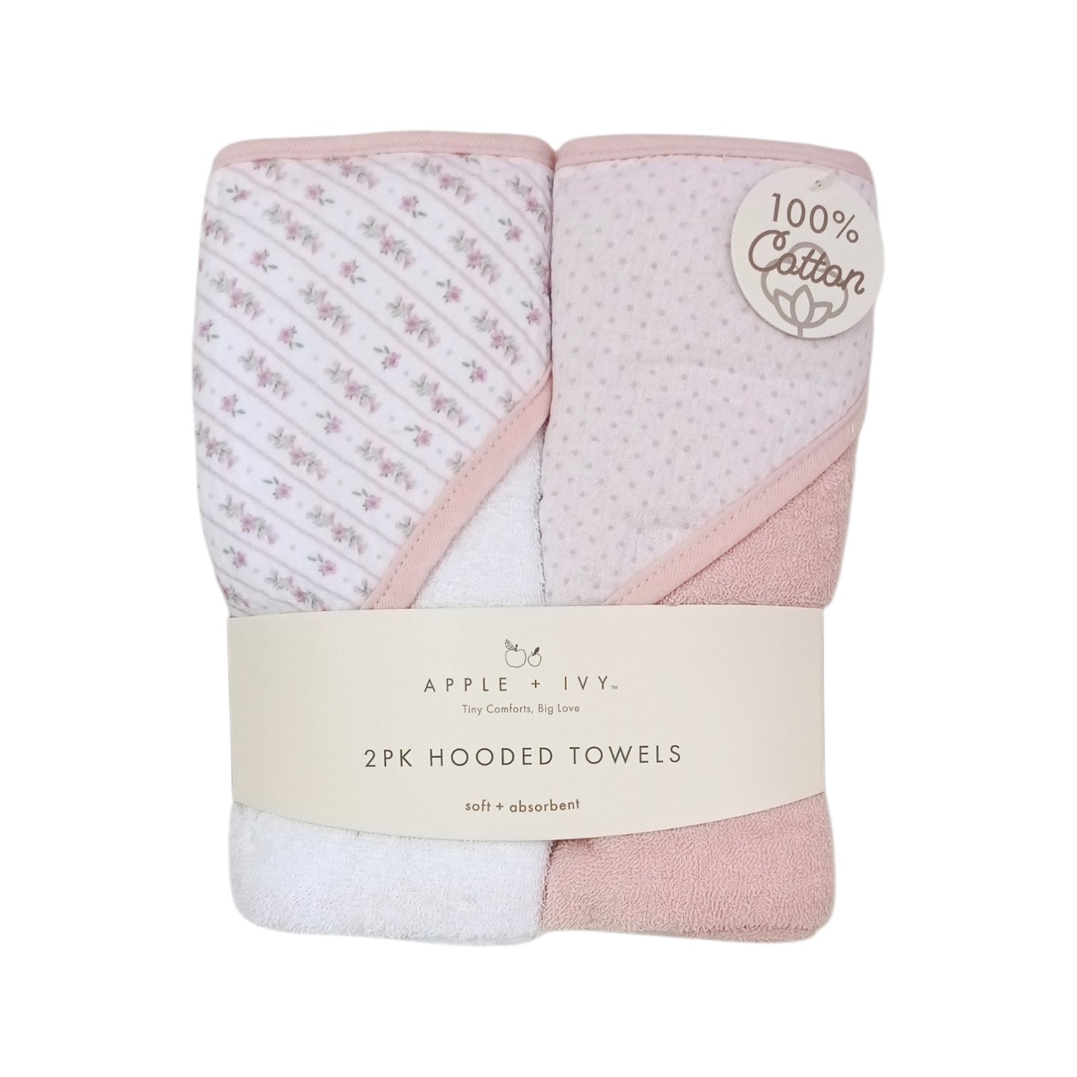 Set Toallas de Baño Flores Peach