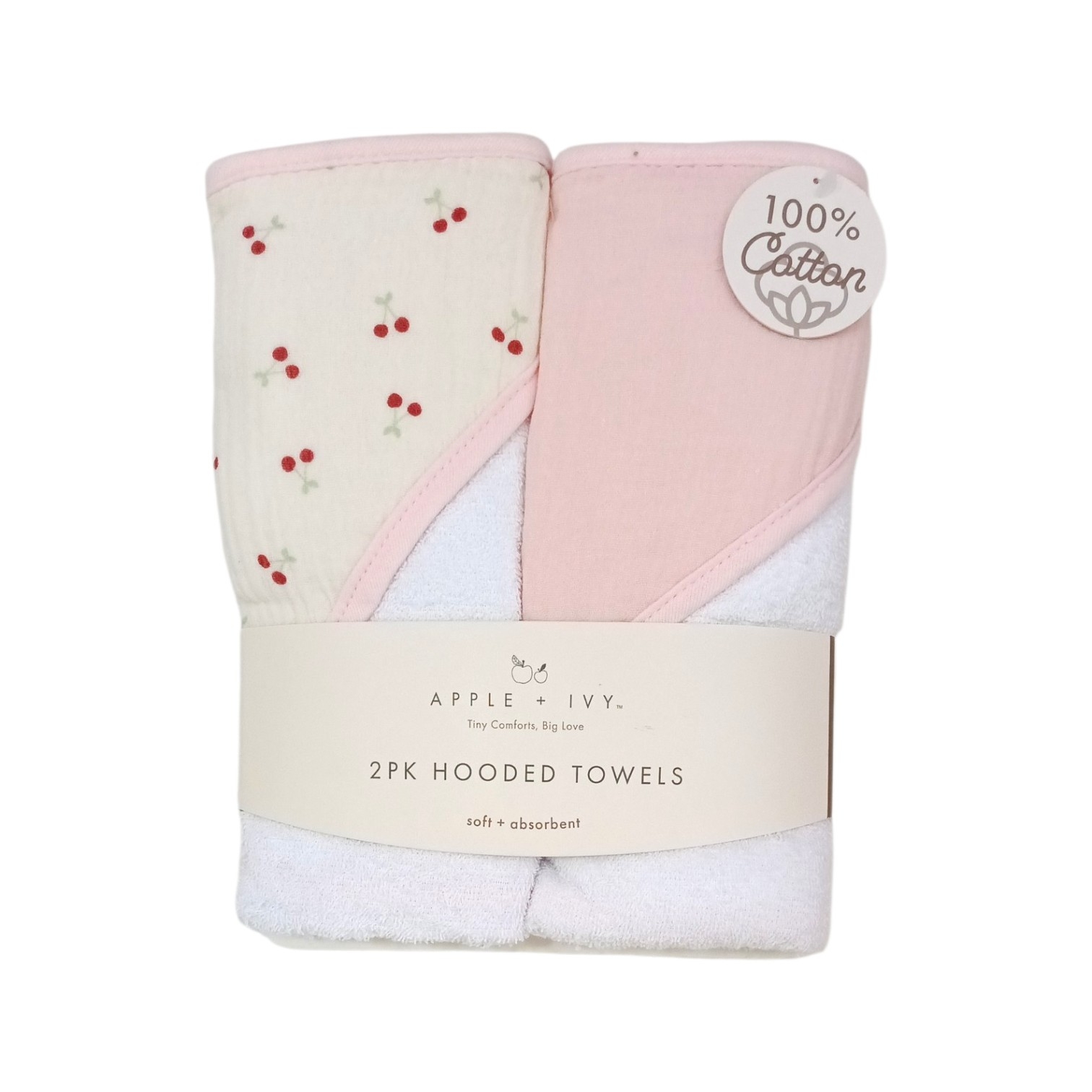 Set Toallas de Baño Cerezas Peach