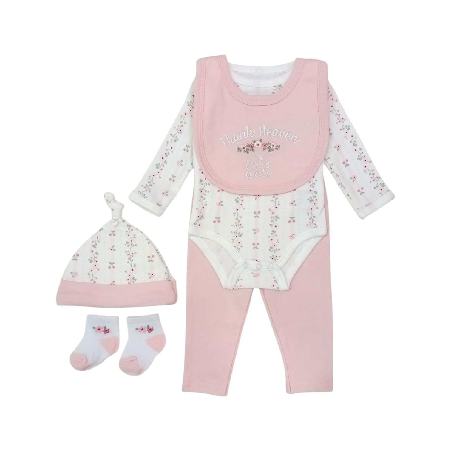 Conjunto Flores Rosa